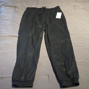 A New Day Black Drawstring Jogger Pants NWT